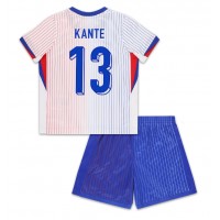 Camiseta Francia Kante #13 Visitante Equipación para niños Eurocopa 2024 manga corta (+ pantalones cortos)